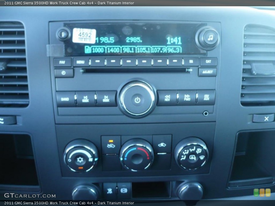 Dark Titanium Interior Controls for the 2011 GMC Sierra 3500HD Work Truck Crew Cab 4x4 #39207082