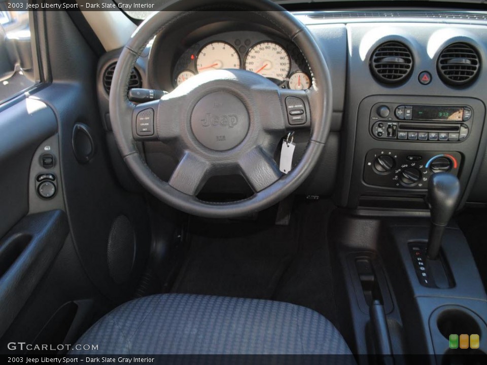 Dark Slate Gray Interior Dashboard for the 2003 Jeep Liberty Sport #39207126