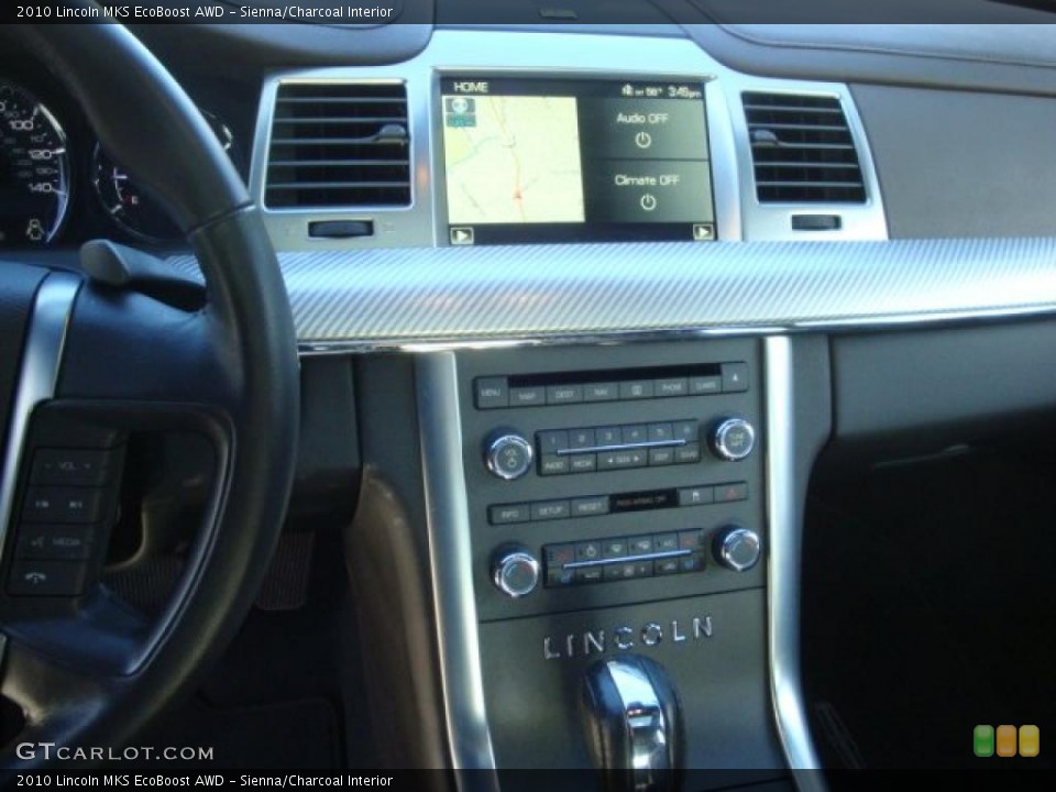 Sienna/Charcoal Interior Controls for the 2010 Lincoln MKS EcoBoost AWD #39207242
