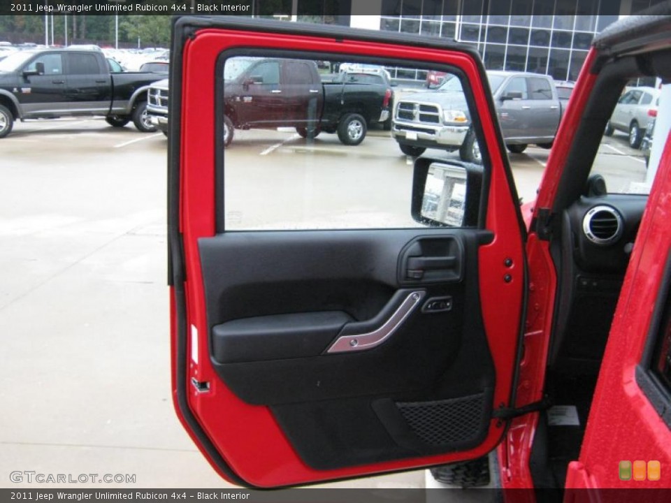 Black Interior Door Panel for the 2011 Jeep Wrangler Unlimited Rubicon 4x4 #39207682