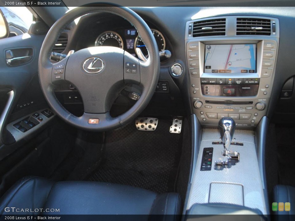 Black Interior Dashboard for the 2008 Lexus IS F #39207794