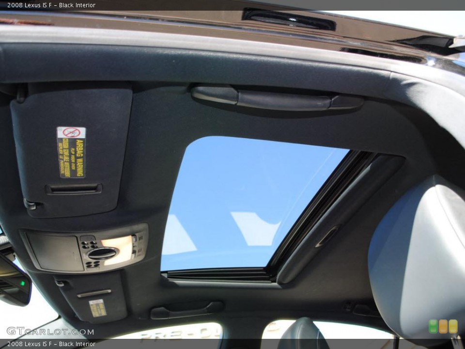 Black Interior Sunroof for the 2008 Lexus IS F #39207894