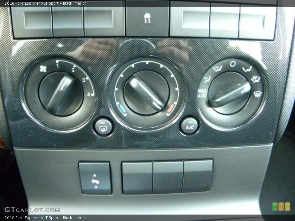 Black Interior Controls for the 2010 Ford Explorer XLT Sport #39208106