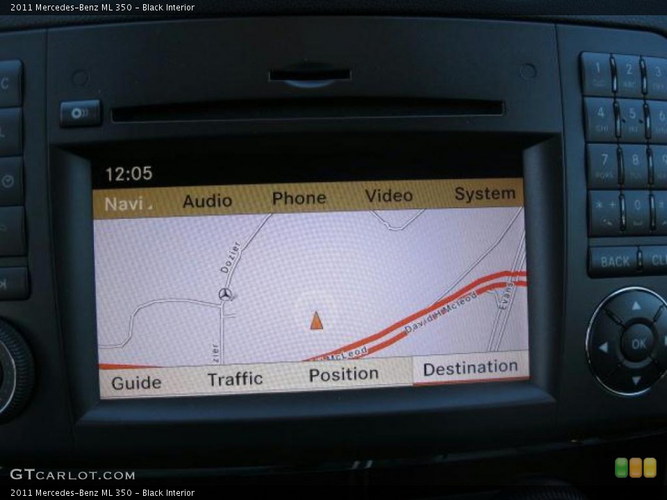 Black Interior Navigation for the 2011 Mercedes-Benz ML 350 #39208870