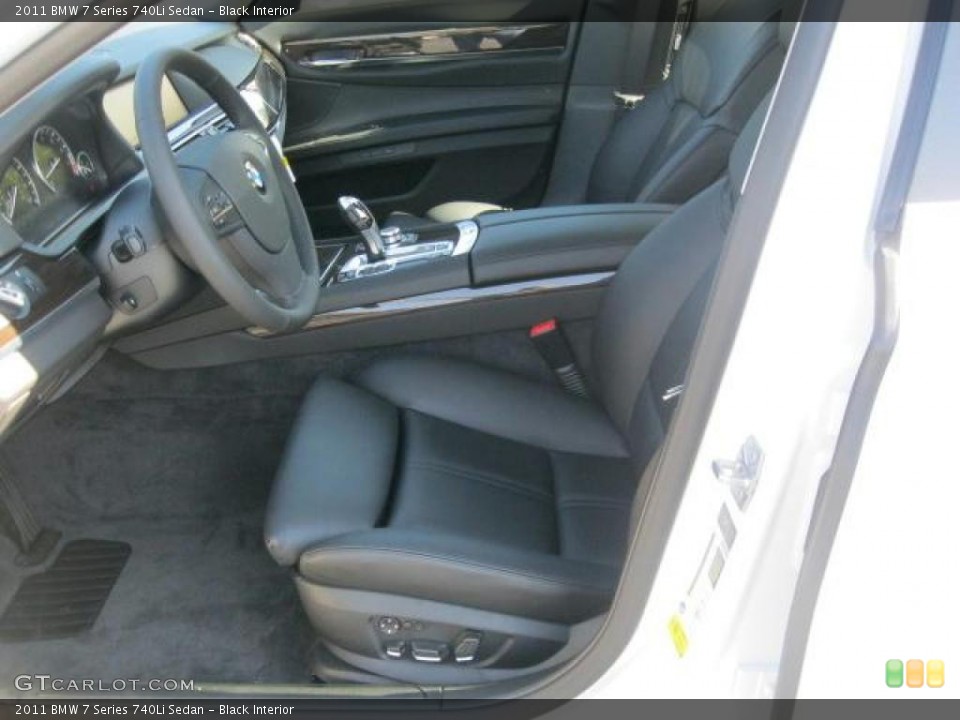 Black Interior Photo for the 2011 BMW 7 Series 740Li Sedan #39209070
