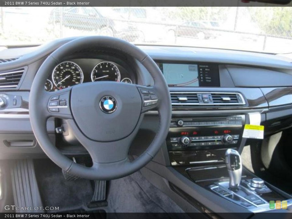 Black Interior Dashboard for the 2011 BMW 7 Series 740Li Sedan #39209110