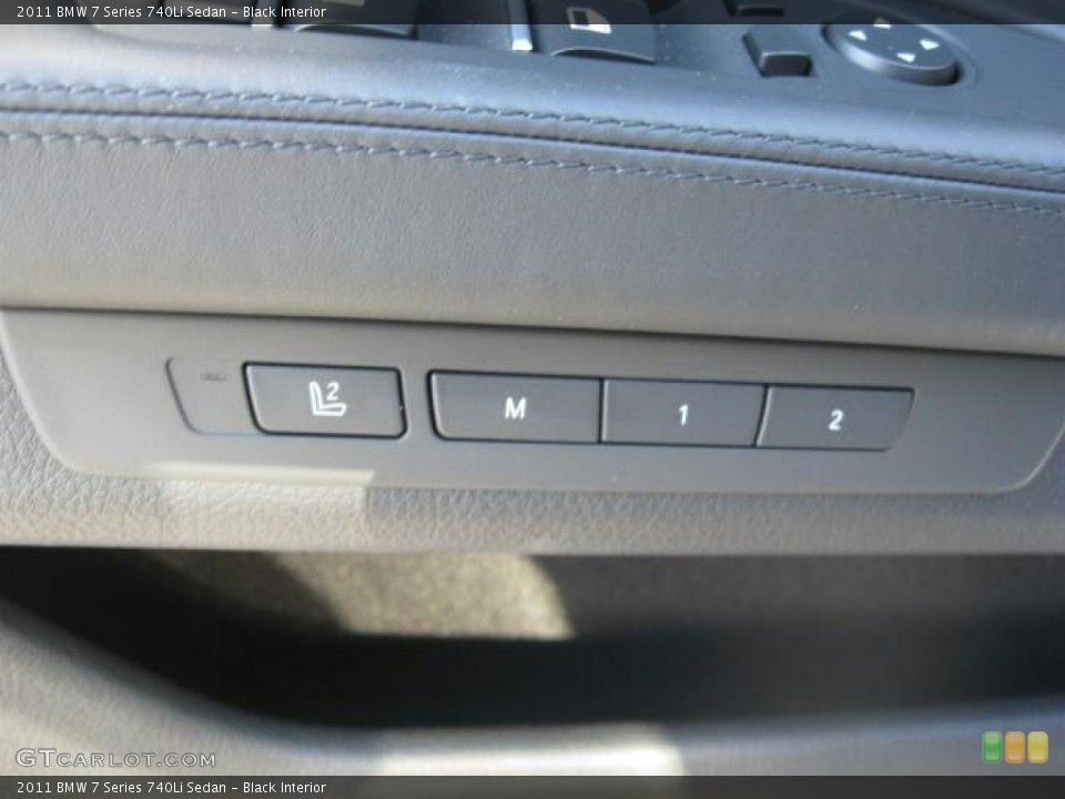 Black Interior Controls for the 2011 BMW 7 Series 740Li Sedan #39209254