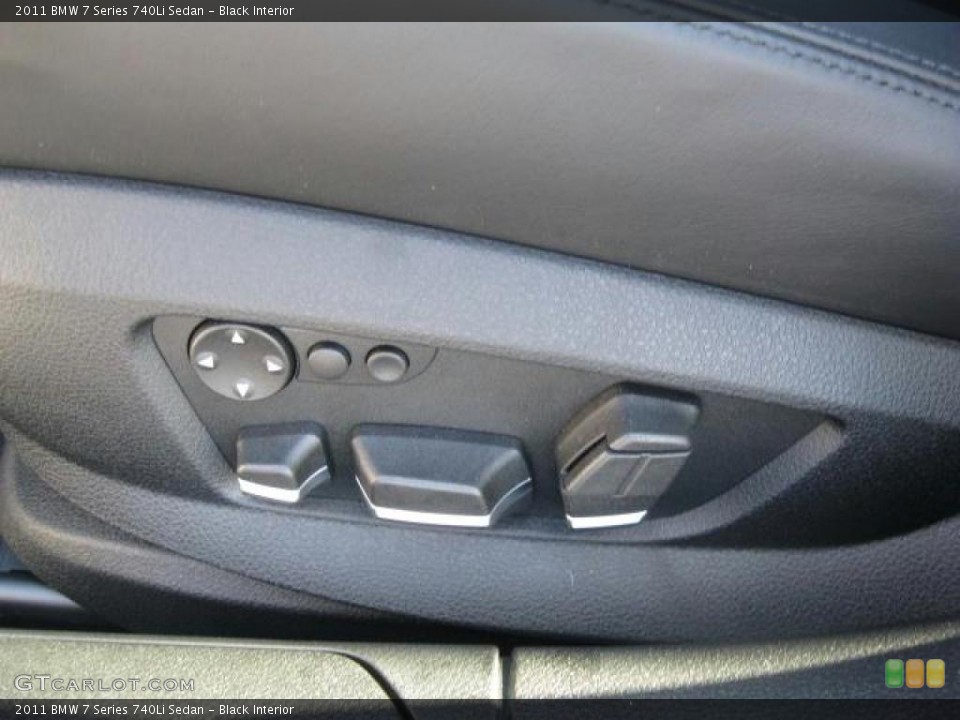 Black Interior Controls for the 2011 BMW 7 Series 740Li Sedan #39209270