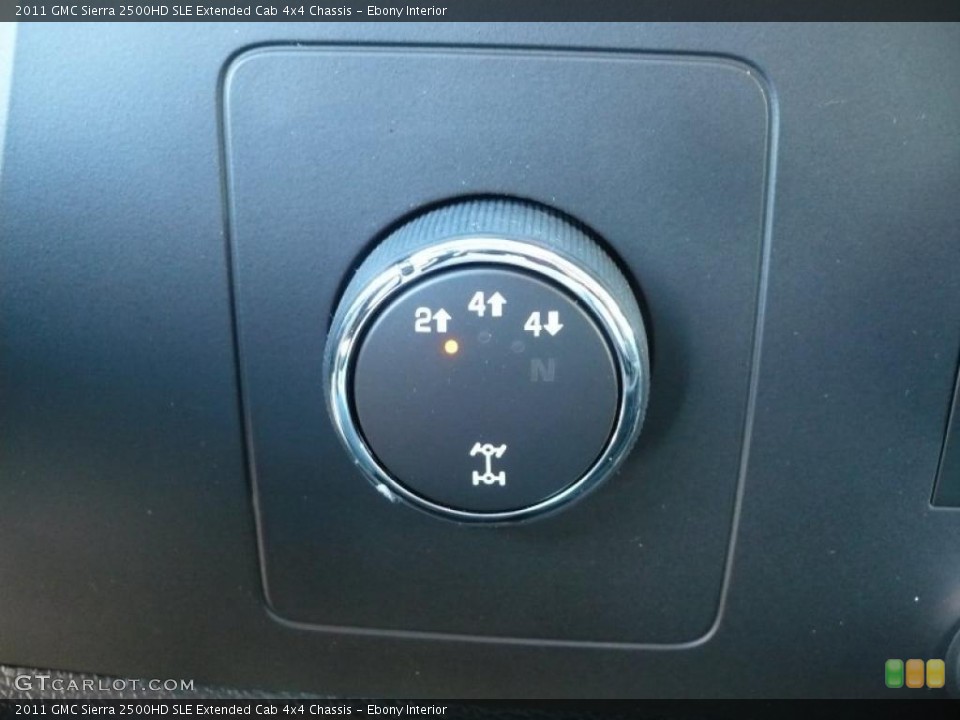 Ebony Interior Controls for the 2011 GMC Sierra 2500HD SLE Extended Cab 4x4 Chassis #39209310