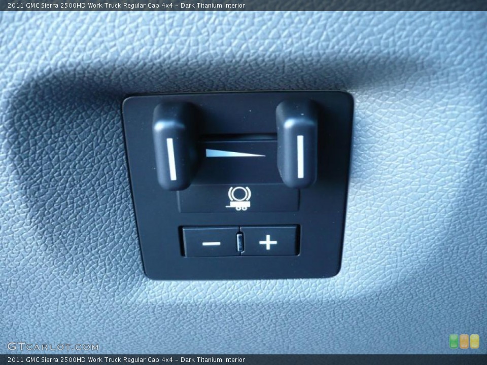 Dark Titanium Interior Controls for the 2011 GMC Sierra 2500HD Work Truck Regular Cab 4x4 #39209614
