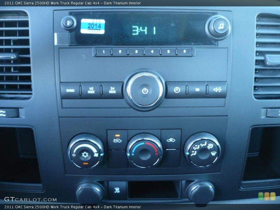 Dark Titanium Interior Controls for the 2011 GMC Sierra 2500HD Work Truck Regular Cab 4x4 #39209630