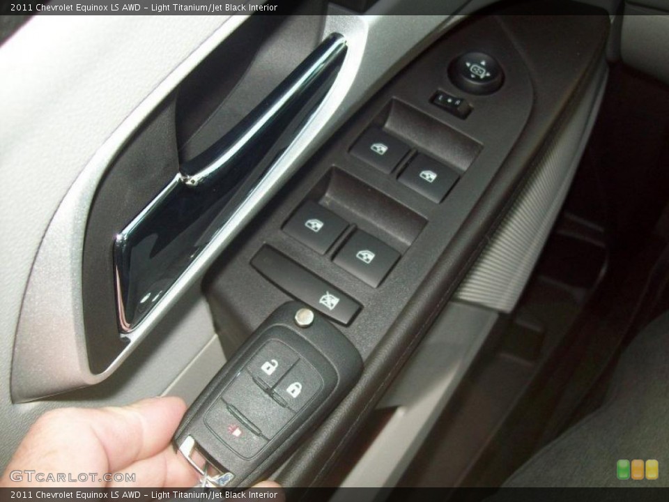 Light Titanium/Jet Black Interior Controls for the 2011 Chevrolet Equinox LS AWD #39209854