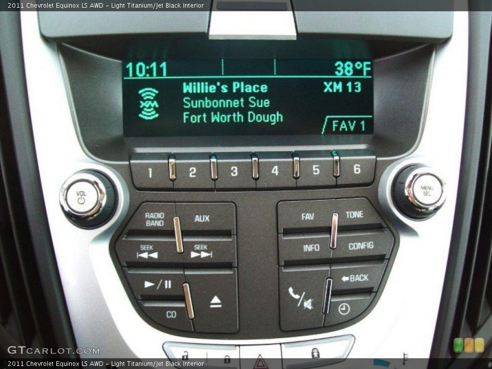 Light Titanium/Jet Black Interior Controls for the 2011 Chevrolet Equinox LS AWD #39209874