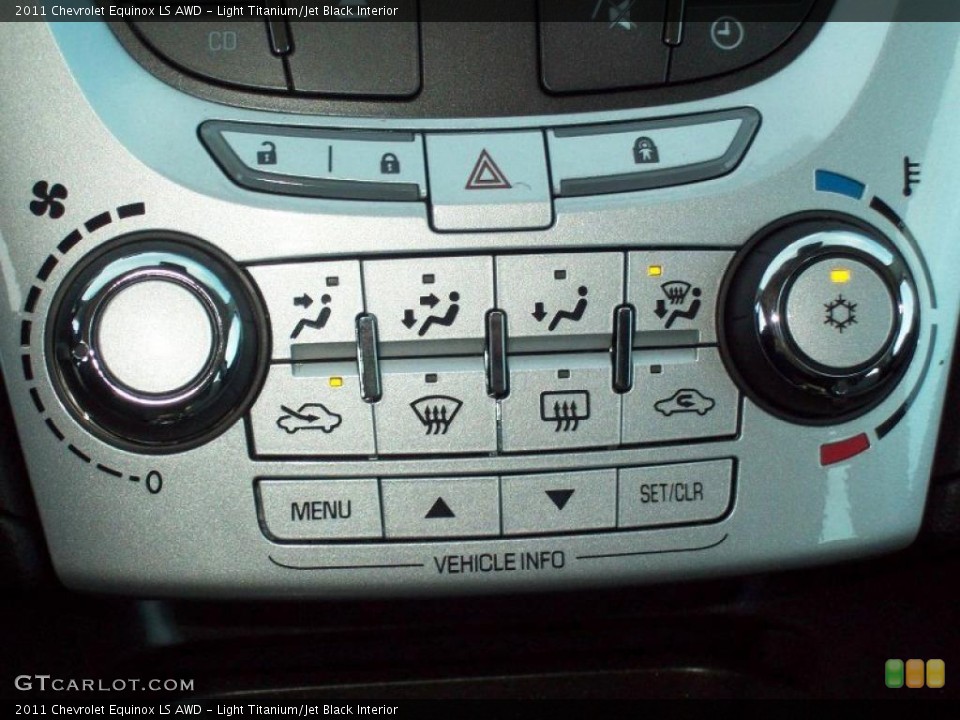 Light Titanium/Jet Black Interior Controls for the 2011 Chevrolet Equinox LS AWD #39209890
