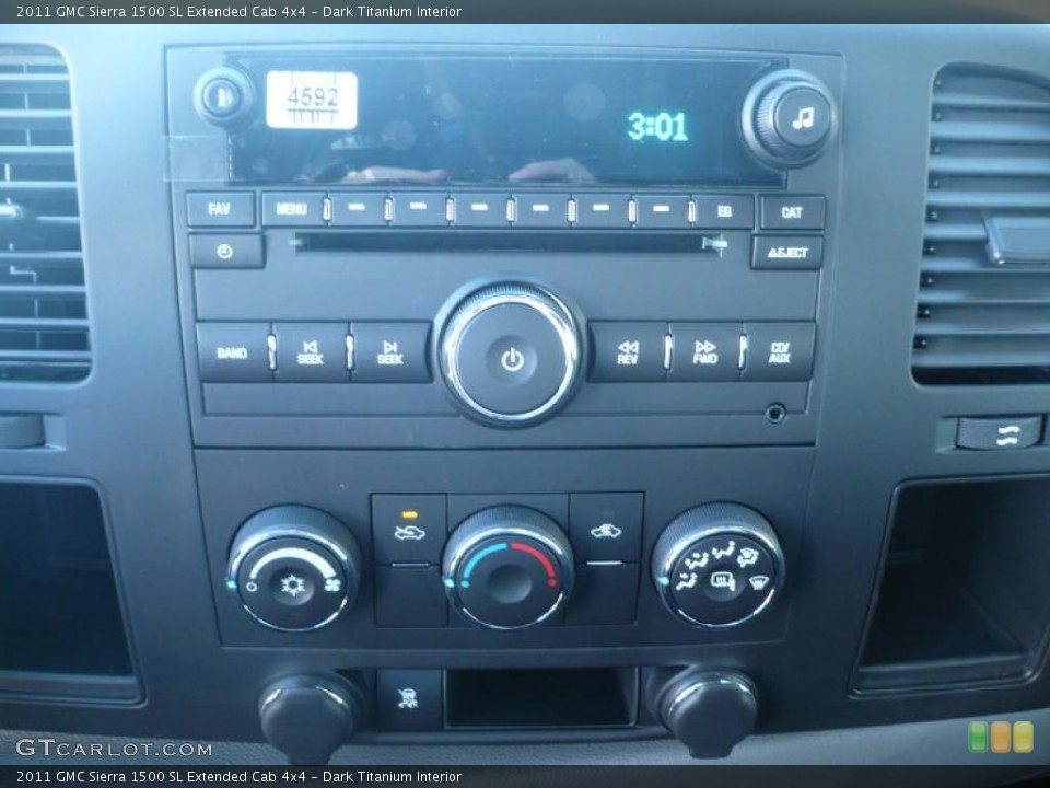 Dark Titanium Interior Controls for the 2011 GMC Sierra 1500 SL Extended Cab 4x4 #39210082