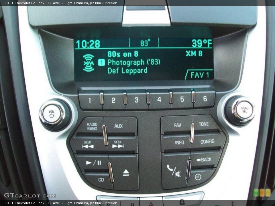 Light Titanium/Jet Black Interior Controls for the 2011 Chevrolet Equinox LTZ AWD #39210294