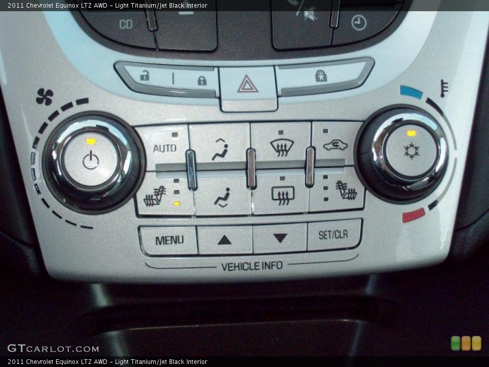 Light Titanium/Jet Black Interior Controls for the 2011 Chevrolet Equinox LTZ AWD #39210330