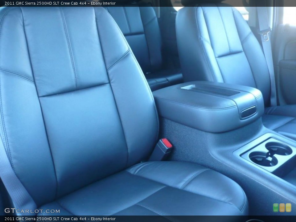 Ebony Interior Photo for the 2011 GMC Sierra 2500HD SLT Crew Cab 4x4 #39210366