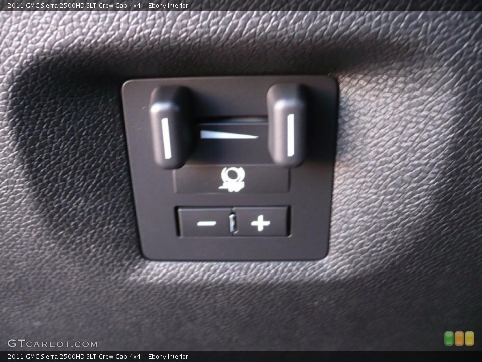 Ebony Interior Controls for the 2011 GMC Sierra 2500HD SLT Crew Cab 4x4 #39210390