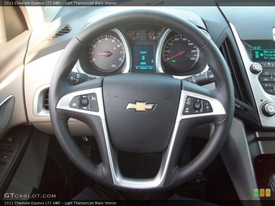 Light Titanium/Jet Black Interior Steering Wheel for the 2011 Chevrolet Equinox LTZ AWD #39210562