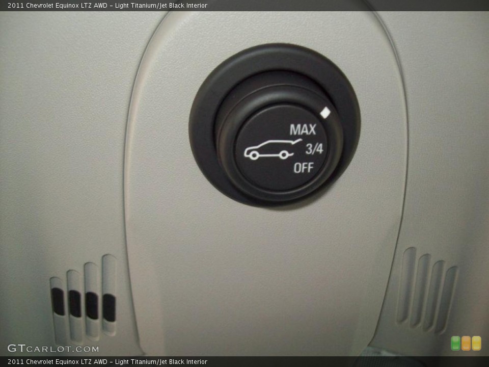 Light Titanium/Jet Black Interior Controls for the 2011 Chevrolet Equinox LTZ AWD #39210650