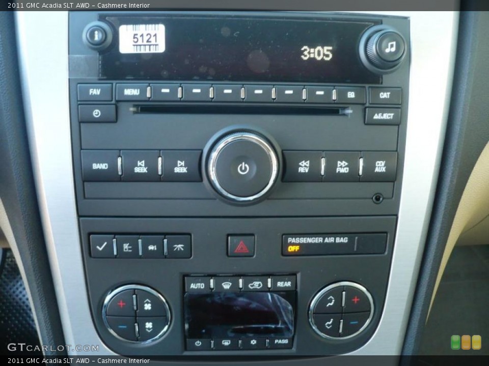 Cashmere Interior Controls for the 2011 GMC Acadia SLT AWD #39210722