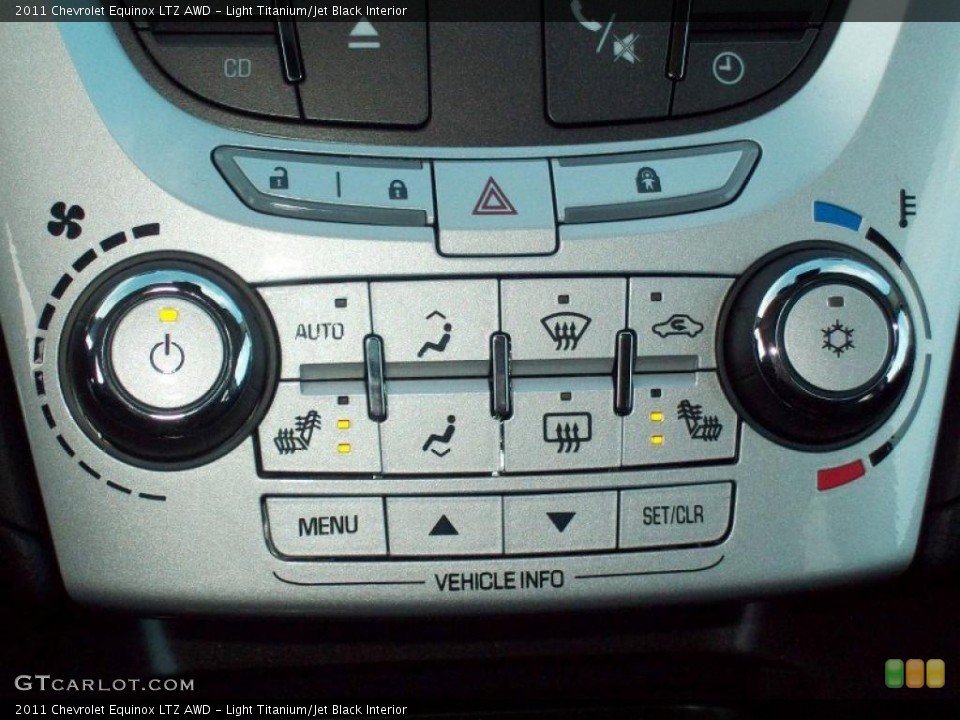 Light Titanium/Jet Black Interior Controls for the 2011 Chevrolet Equinox LTZ AWD #39210858