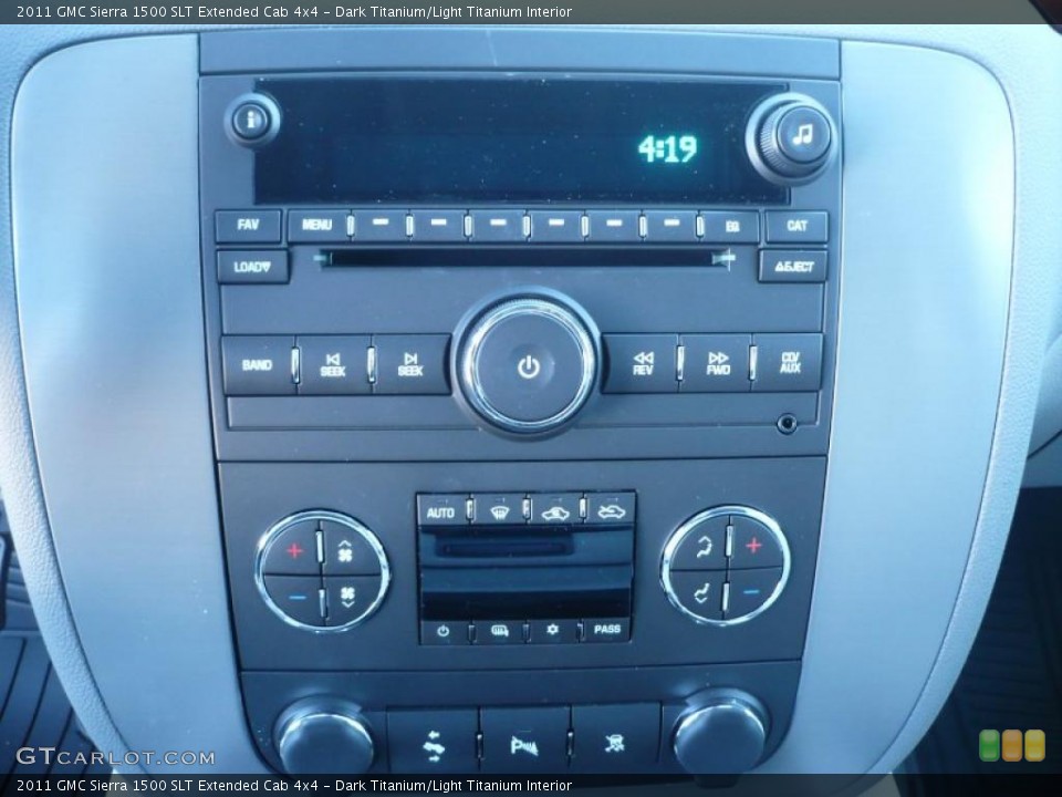 Dark Titanium/Light Titanium Interior Controls for the 2011 GMC Sierra 1500 SLT Extended Cab 4x4 #39211046