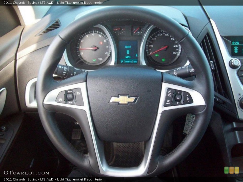 Light Titanium/Jet Black Interior Steering Wheel for the 2011 Chevrolet Equinox LTZ AWD #39211110