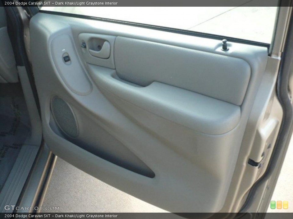 Dark Khaki/Light Graystone Interior Door Panel for the 2004 Dodge Caravan SXT #39211234
