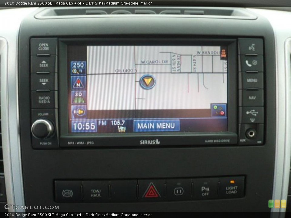 Dark Slate/Medium Graystone Interior Navigation for the 2010 Dodge Ram 2500 SLT Mega Cab 4x4 #39211618