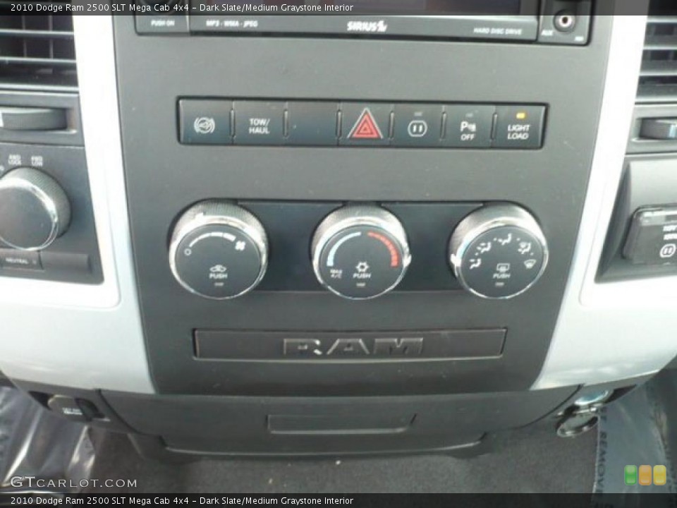 Dark Slate/Medium Graystone Interior Controls for the 2010 Dodge Ram 2500 SLT Mega Cab 4x4 #39211634