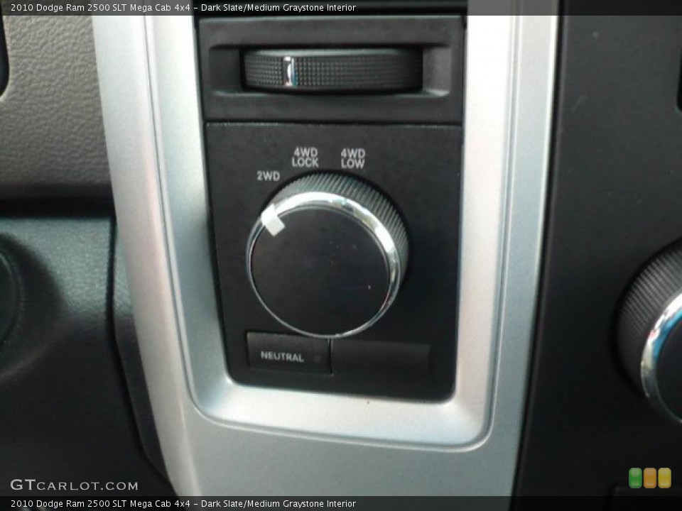 Dark Slate/Medium Graystone Interior Controls for the 2010 Dodge Ram 2500 SLT Mega Cab 4x4 #39211654