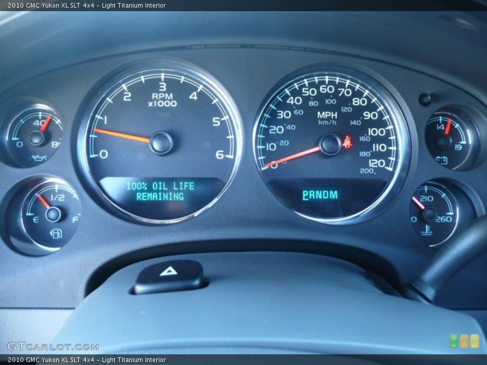 Light Titanium Interior Gauges for the 2010 GMC Yukon XL SLT 4x4 #39212394