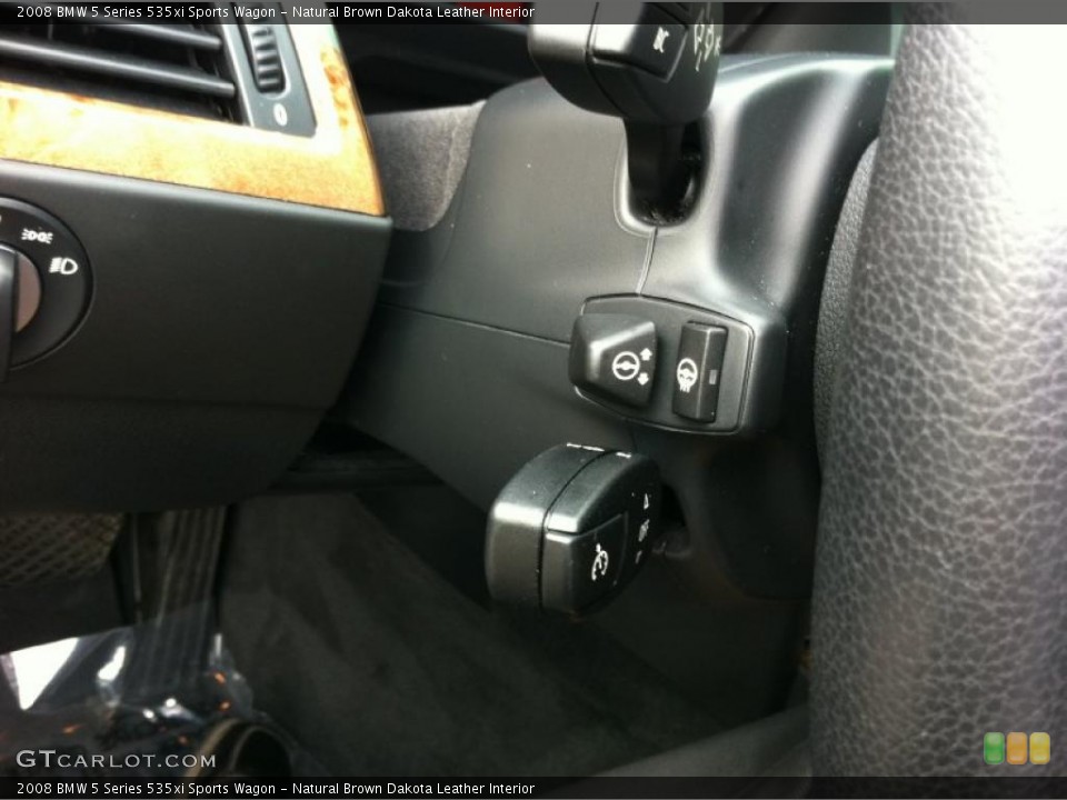 Natural Brown Dakota Leather Interior Controls for the 2008 BMW 5 Series 535xi Sports Wagon #39212574