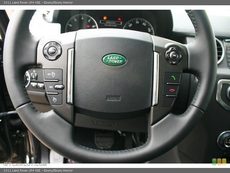 Ebony/Ebony Interior Steering Wheel for the 2011 Land Rover LR4 HSE #39214682