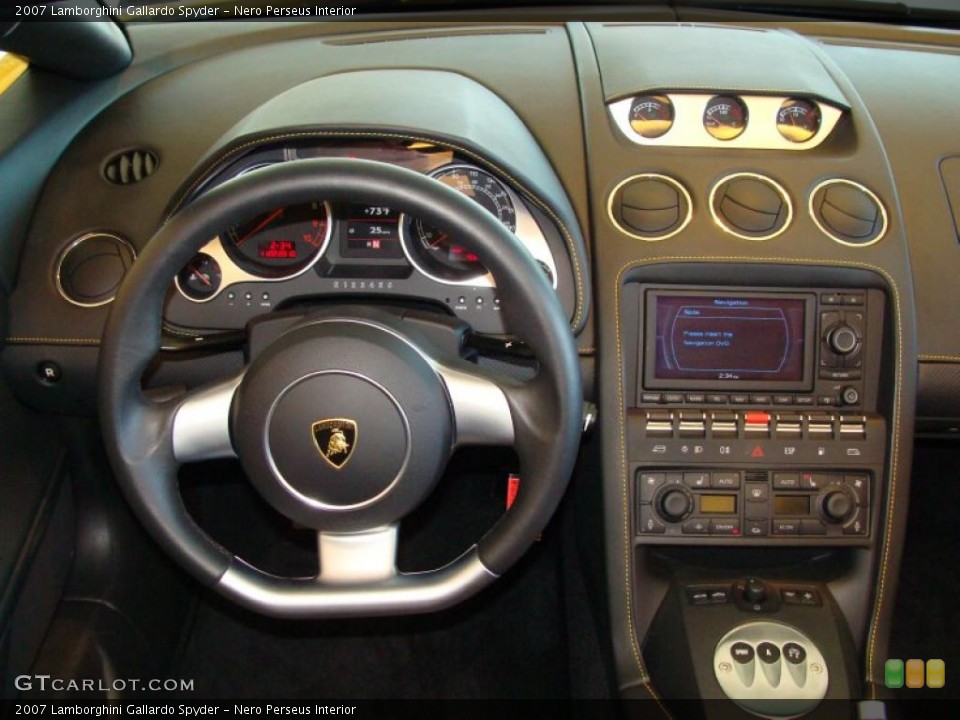 Nero Perseus Interior Dashboard for the 2007 Lamborghini Gallardo Spyder #39215970