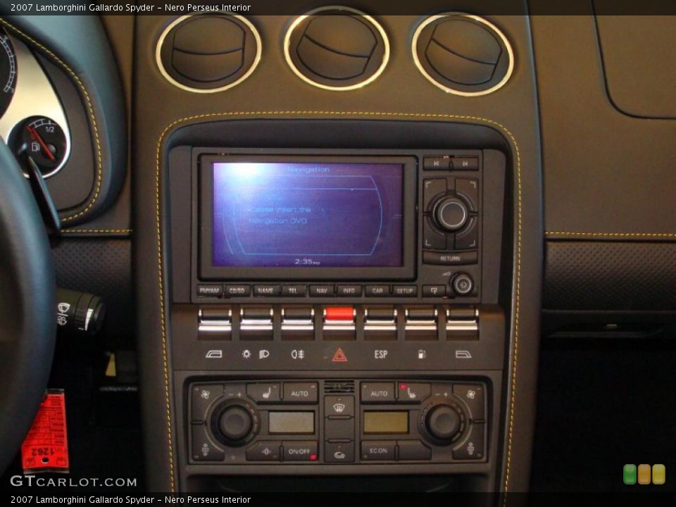 Nero Perseus Interior Controls for the 2007 Lamborghini Gallardo Spyder #39215986