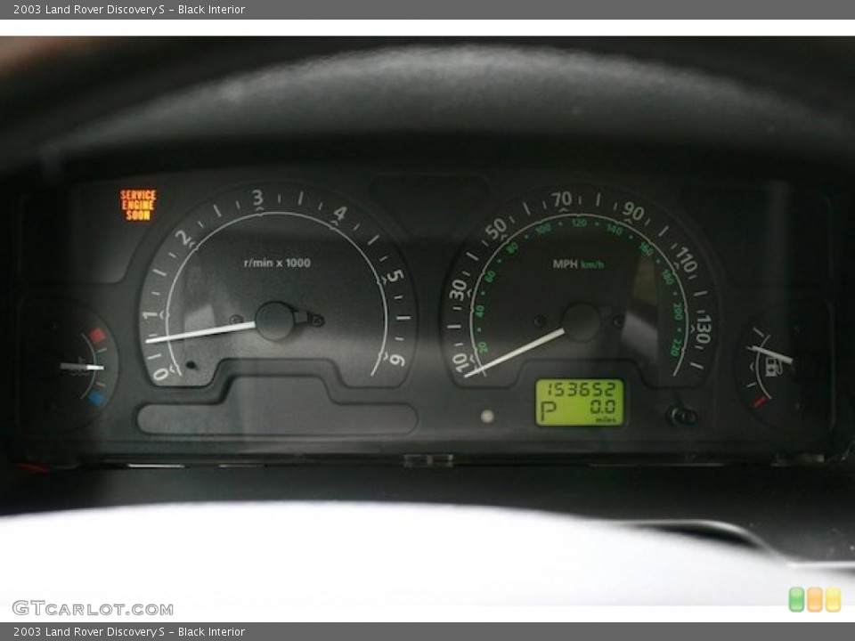 Black Interior Gauges for the 2003 Land Rover Discovery S #39216086