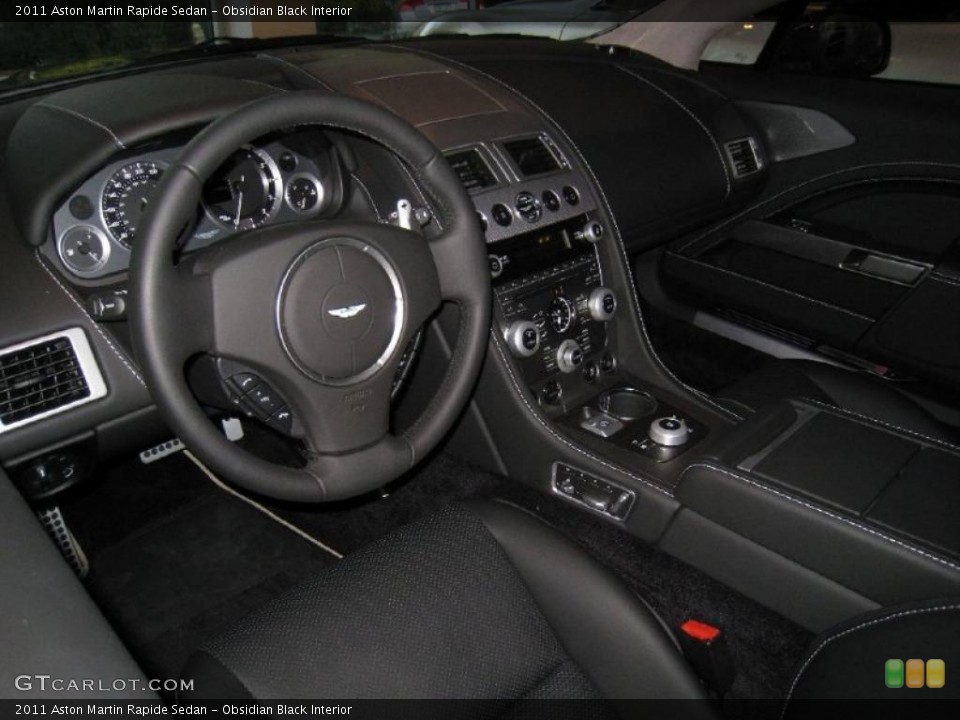 Obsidian Black Interior Prime Interior for the 2011 Aston Martin Rapide Sedan #39219254
