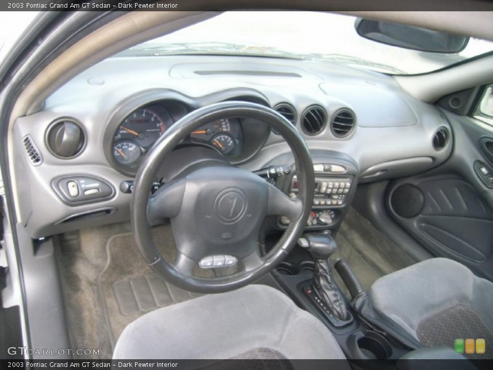 Dark Pewter Interior Prime Interior for the 2003 Pontiac Grand Am GT Sedan #39220134
