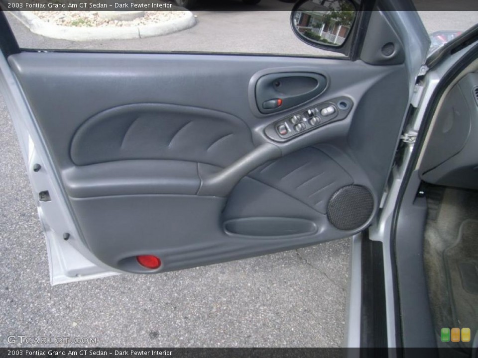 Dark Pewter Interior Door Panel for the 2003 Pontiac Grand Am GT Sedan #39220150