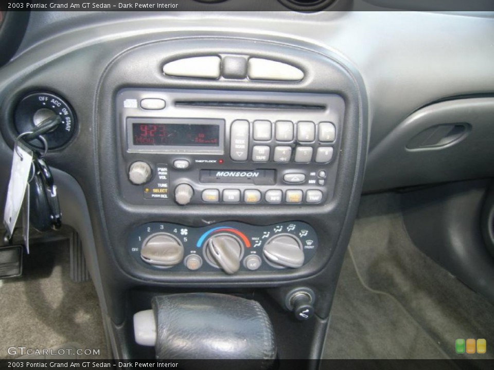 Dark Pewter Interior Controls for the 2003 Pontiac Grand Am GT Sedan #39220166