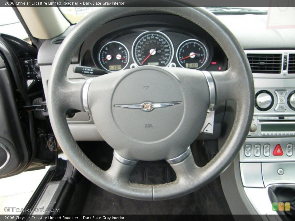Dark Slate Gray Interior Steering Wheel for the 2006 Chrysler Crossfire Limited Roadster #39220186