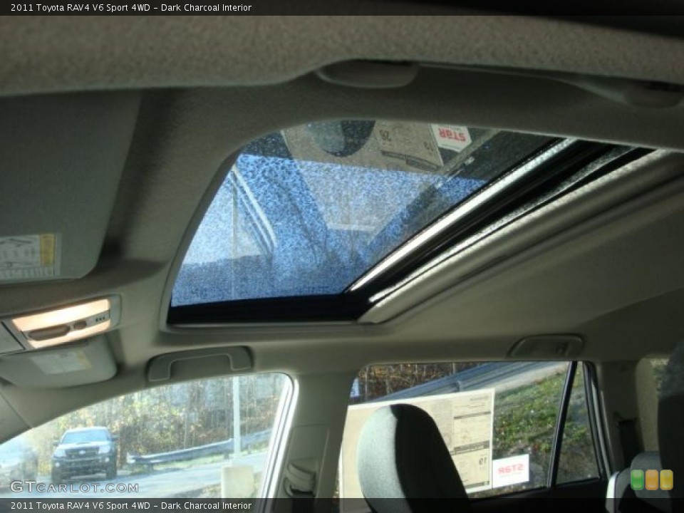 Dark Charcoal Interior Sunroof for the 2011 Toyota RAV4 V6 Sport 4WD #39221322