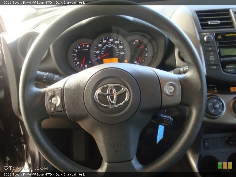 Dark Charcoal Interior Steering Wheel for the 2011 Toyota RAV4 V6 Sport 4WD #39221338