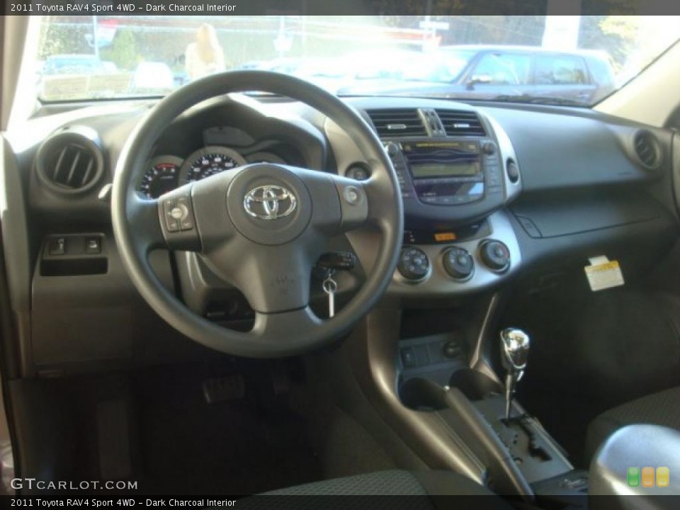 Dark Charcoal Interior Dashboard for the 2011 Toyota RAV4 Sport 4WD #39221518
