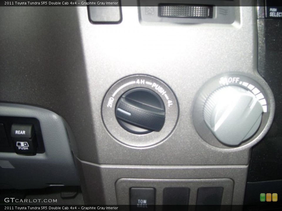 Graphite Gray Interior Controls for the 2011 Toyota Tundra SR5 Double Cab 4x4 #39222886