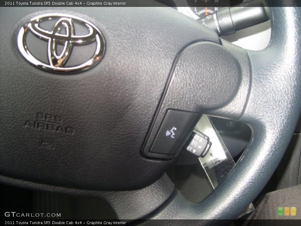 Graphite Gray Interior Controls for the 2011 Toyota Tundra SR5 Double Cab 4x4 #39222934