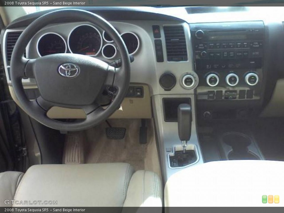 Sand Beige Interior Dashboard for the 2008 Toyota Sequoia SR5 #39223410